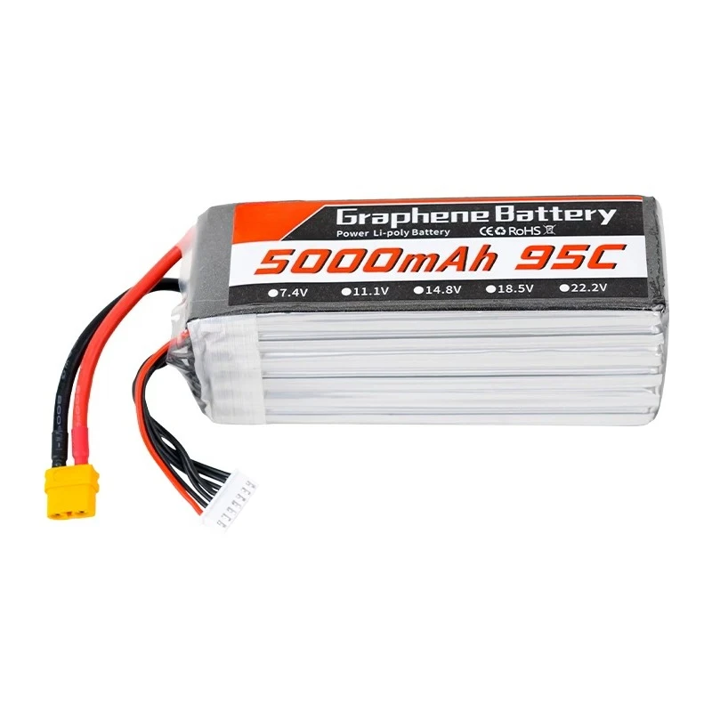 Batería de litio con grafeno,  - 6S Lipo Battery 22.2V 5000Mah reseña y precio